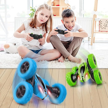 Remote Control Car, RC Cars Toys for Ages 5-7, 2.4GHz 4WD Fast RC Car Kids Toys for Ages 8-13, Double Sided 360° Rotating Monster Truck Toys for Girls RC Truck Toy Cars for Boys