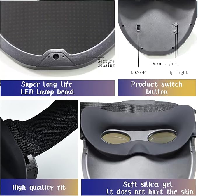 brookhaus Led Mask, Bluetooth App Controlled Halloween Masks, Luminous Mask for Adults, Light up Costumes Masks
