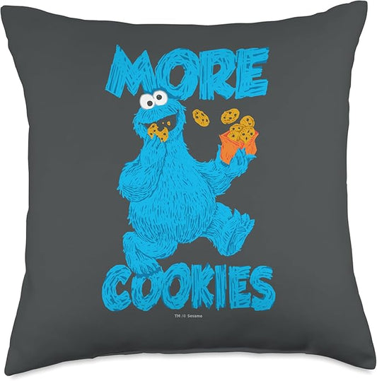 Sesame Street Monster More Cookies Throw Pillow, 18x18, Multicolor