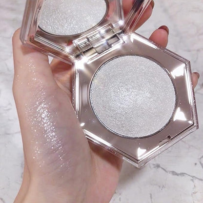 Pink Face Glitter Makeup,Highlight Makeup Contour Powder,Diamond Shimmer (Mermaid Pink)