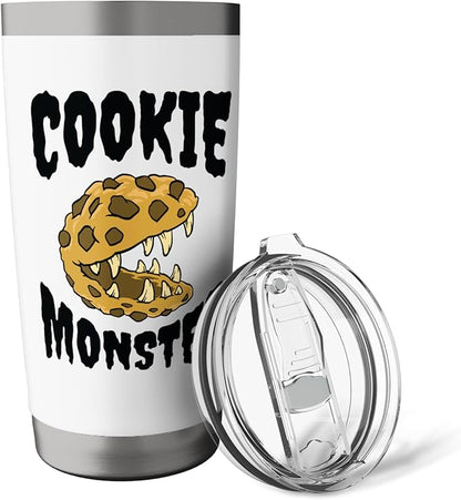Funny Cookie Monster Creature Humour Stainless Steel Insulated Tumbler