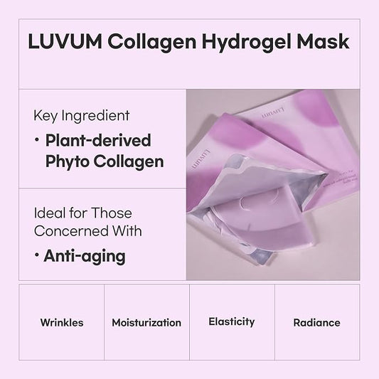 Slow Aging Phyto Collagen Gel Mask, Collagen, Overnight Hydrogel Mask, 4+1 Pack