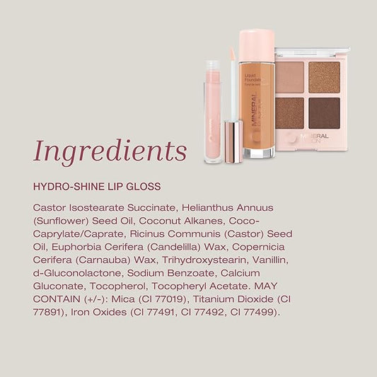 Mineral Fusion, HydroShine Lip Gloss s, Rabida, 0.15 Ounce