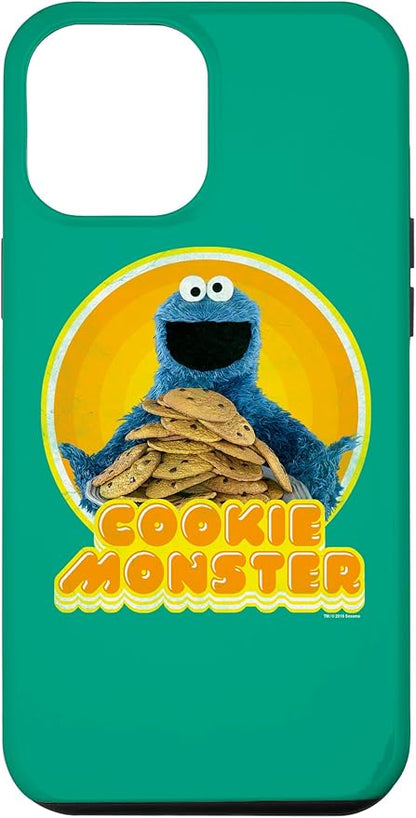 iPhone 13 Pro Max Sesame Street Cookie Monster Iron On Case