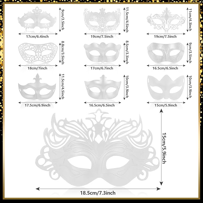 yeload Masquerade Masks 100 Bulk Vintage Masks of Masquerade Party, Venetian, Mardi Gras, Halloween, Masks for Women, Men