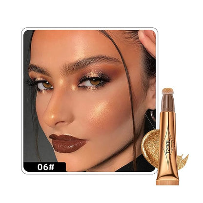 MAEPEOR Liquid Highlighter Stick Golden Cream Liquid Highlighter (6# Golden)