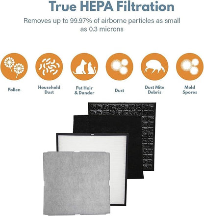 Filter-Monster – Odor Reduction Air Filter Replacement Kit - Replacement Compatible with Rabbit Air MinusA2 Air Purifier