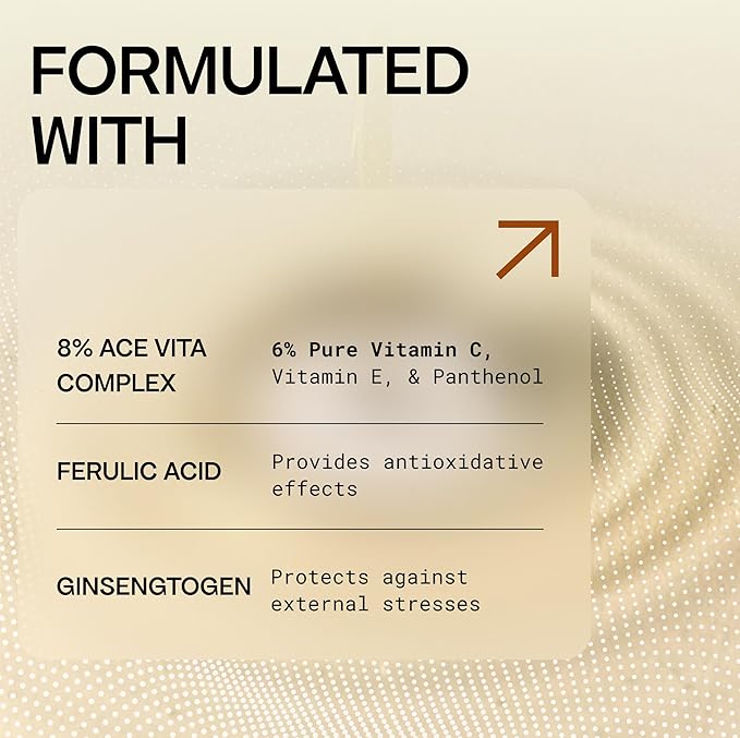 Physiogel Ampoule Vitamin C Face Serum, Strengthens Skin Barrier Antioxidant, Korean skin care, Moisturizing, Brightening, Soothing & Hydrating Serum Vitamin E & B5 Skincare Face Essence.