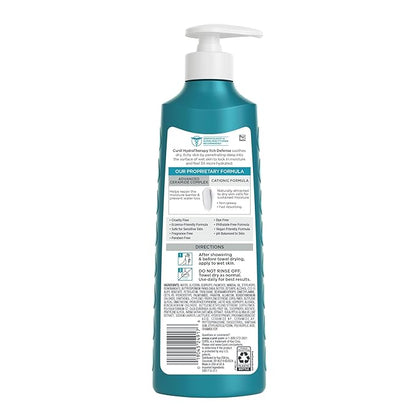 Curel Hydra Therapy, Itch Defense Moisturizer, Wet Skin Lotion, with Advanced Ceramide Complex, Vitamin E, & Oatmeal Extract, Helps to Repair Moisture Barrier, 12 Oz
