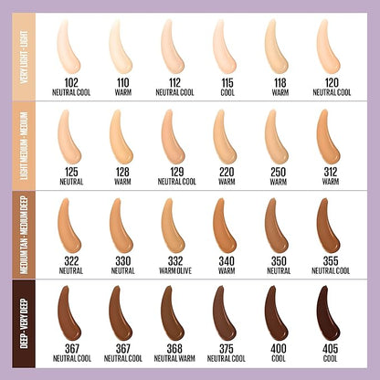 Maybelline Super Stay Lumi-Matte Foundation, Lightweight and Buildable Full Coverage Foundation Makeup For Up To 30HR Wear, 405, 1 Count