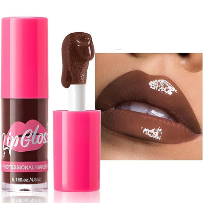 Lip Plumping Gloss Lip Gloss Moisturizing Tinted Lip Gloss Long Lasting Waterproof Hydrating Plumping Lip Oil For Women (12#)