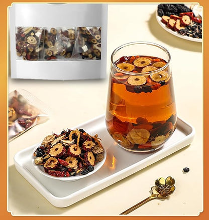 Kidney Tea - Ginseng and Wolfberry Tea, Ginseng Nine Treasure Tea, Men's Health Tea Herbal 9 Precious Ingredients Formula, Natural Organic Kidney Cleanse Detox Tea for Women & Men (2Bag(24pcs))