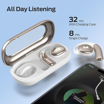 Monster Open Ear AC311 Wireless Earbuds, Bluetooth 5.4 Open Ear Headphones, Up to 30 Hours Playtime Bluetooth Ear Earbuds with Stereo Sound, Touch Control and IPX5 Waterproof Earbphones