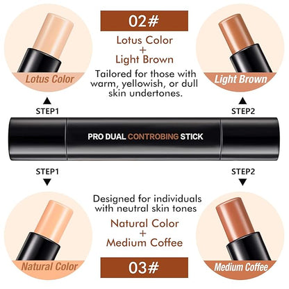 4 Colors Cream Contour, Stick Palette, Contouring Concealer,