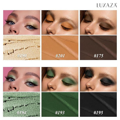 Neutral Eyeshadow Stick Makeup Set, Metallic Shimmer Matte Cream Eye Shadow Eyeliner Brightener Pencil Crayon - Classic 6PCS A013