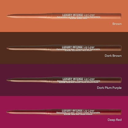 Professional Lip Liner, Long-Lasting Luxury Intense Lipliner, Creamy Retractable Easy to Use Richly Pigmented Lip Liner Pencil 3 PCS (4 Count)