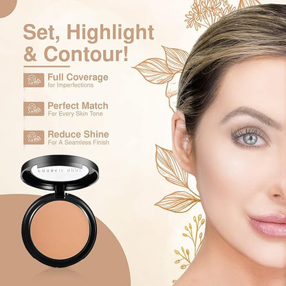 Frankie Rose Cosmetics Powder Foundation – Full Coverage Grams (Honey)