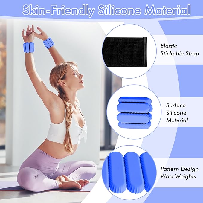 Wrist Ankle Weights for Women (2lb)