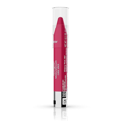 Neutrogena MoistureSmooth Color Stick for Lips, Moisturizing and Conditioning Lipstick with a Balm-Like Formula, Nourishing Shea Butter and Fruit Extracts, 150 Cherry Pink, .011 oz