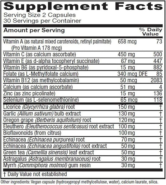 Vitanica Immune Symmetry, Immune Support, Vegan, 60 Capsules
