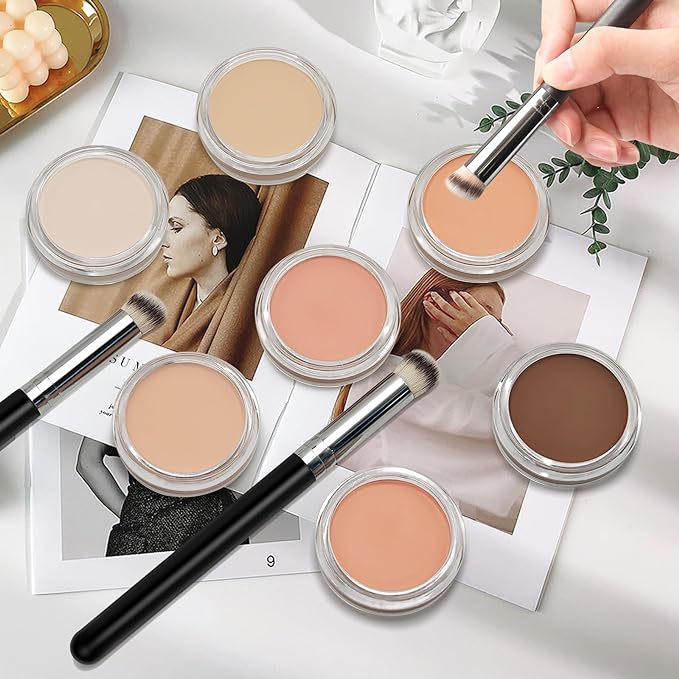 Cream Concealer Full Coverage Makeup, Matte Color Correcting (#06 TAN)