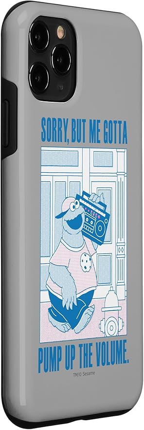 iPhone 11 Pro Sesame Street Cookie Monster Me Gotta Pump Up The Volume Case