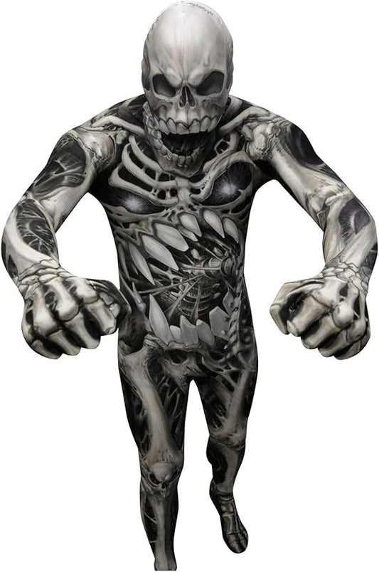 Morphsuits mens Monster Skull and Bones Costume Skeleton