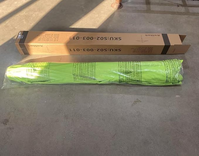7.5FT Patio Umbrella Table Market Umbrella w/Tilt and Crank Heavy-Duty Round Outdoor Umbrellas for Garden, Deck, Backyard, Pool and Beach, Apple Green