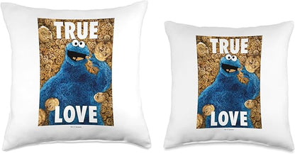 Sesame Street Monster Beautiful Cookies Throw Pillow, 16x16, Multicolor