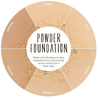 Burts Bees 100% Natural Mattifying Powder Foundation, Nutmeg of 2)