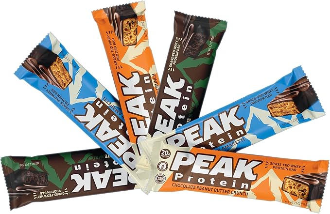 BARS - Natural - Grass-Fed Whey - 20G Protein - Non-GMO - Gluten Free - 6 Bar Variety Pack