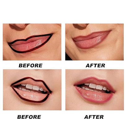 Peel Off Lip Tint, Wipe-On Colour Liquid Lipsticks, Tattoo Lip Glaze, Matte High Pigment Long Wear Waterproof Lip Contour Stain Non Smudge Transfer Proof Tear-off Lip Gross (#06, 0.12 floz)