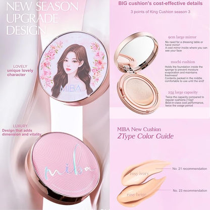 MIBA Ion Calcium Foundation Double Cushion Glow 25 25 g