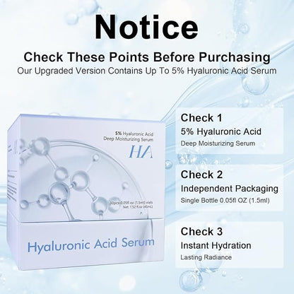 Collagen mask, improves dull skin, restores skin elasticity, 5% Hyaluronic Acid Serum, hydrates and moisturizing, repairs sensitive skin, 2-piece set
