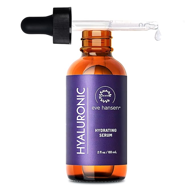 Eve Hansen Anti-Aging Bundle - Eye Gel with Peptides & Hyaluronic Acid Serum for Face - Hydrating Under-Eye Cream with Plant Stem Cells, Vitamin E, and Moisturizer with Vitamin C + E