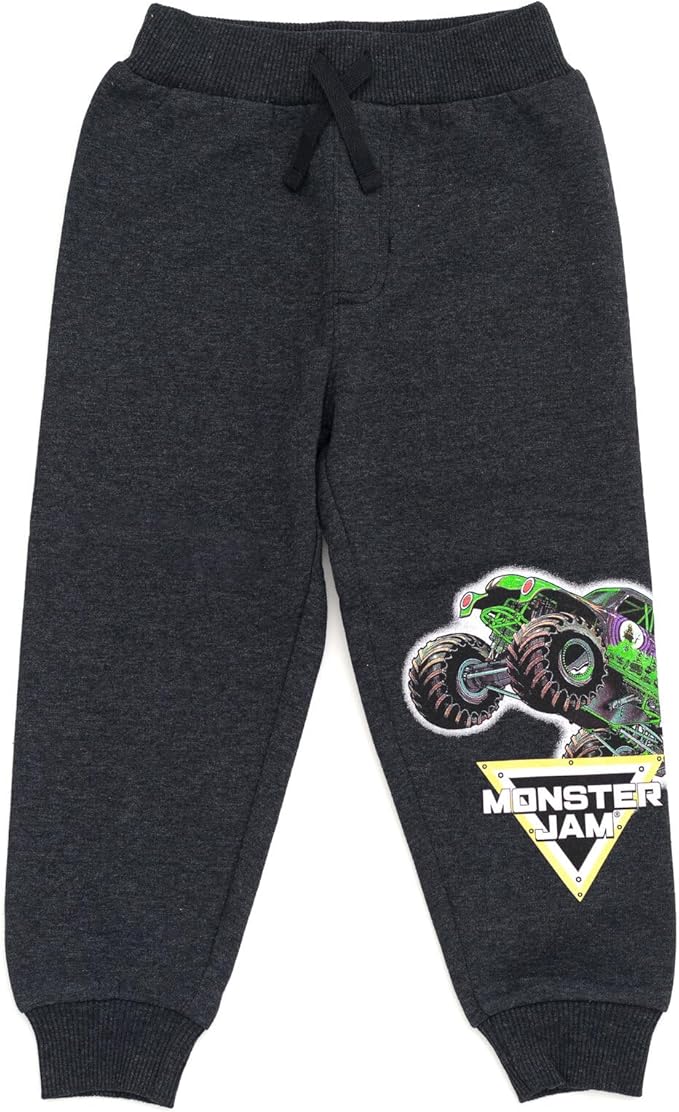 Monster Jam Grave Digger Monster Mutt Megalodon Fleece Pullover Hoodie & Pants Toddler to Big Kid