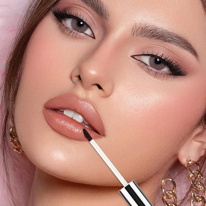 Peel Off Lip Liner Stain Velvet Tint – Long-Lasting, Moisturizing, Non-Sticky Matte Lip Lacquer, Highly Pigmented, Smudge-Proof Liquid Lipstick Makeup (light brown)