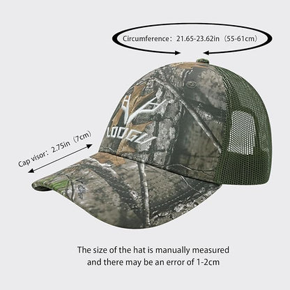 LOOGU Fishing Hat Mesh Back for Men Women Adjustable Baseball Trucker Cap Snapback Hats