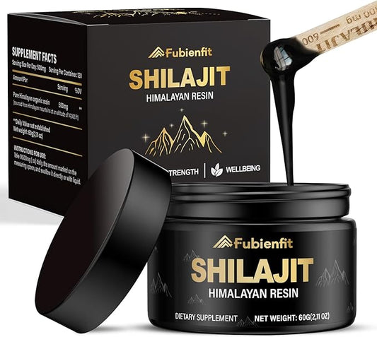 Pure Himalayan Shilajit Resin - Pure Shilajit for Men and Women, Organic Shilajit Supplement with 85+ Minerals & Fulvic Acid, High Potency Energy & Immune Support, Lab Tested 60 Grams