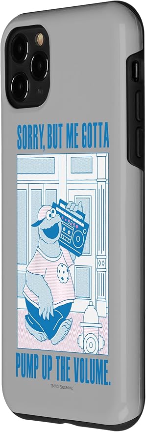 iPhone 11 Pro Sesame Street Cookie Monster Me Gotta Pump Up The Volume Case