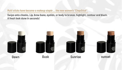Natural Organic Multi Cream Sticks, Highlighter and Bronzers 0.. (Sunrise) 18 oz