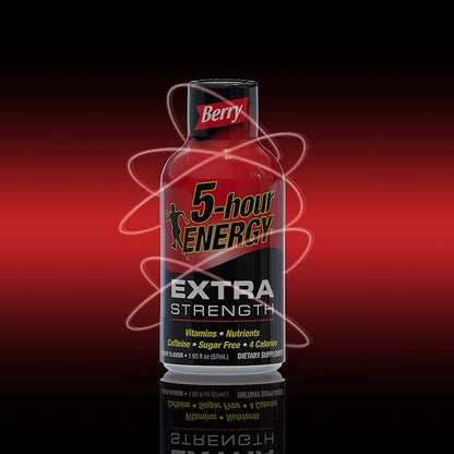 5-hour ENERGY Shot, Extra Strength Berry, 1.93 Ounce, 24 Count
