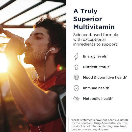Designs for Health Methylated Multivitamin for Women & Men - Twice Daily Multimineral Supplement & Multivitamin Without Iron + Methylated B12 and Folate, Vitamin C, K, D, E + More (240 Capsules)
