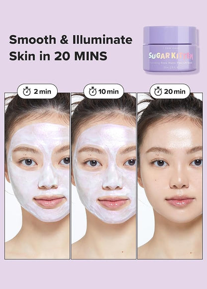 I DEW CARE Peel-off Face Mask Set - Starry Kitten Night | Masks 3ea & Headband, Hydrating, Illuminating, Exfoliating, Korean Skin Care, Exfoliating, Deep Cleansing