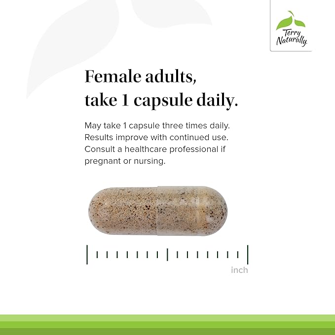 Terry Naturally HRG80 Red Ginseng Female Sexual Enhancement - Dietary Supplement for Circulation, Endurance & Energy Support - Vitality Support with Ashwagandha, Red Ginseng & Zinc - 48 Capsules