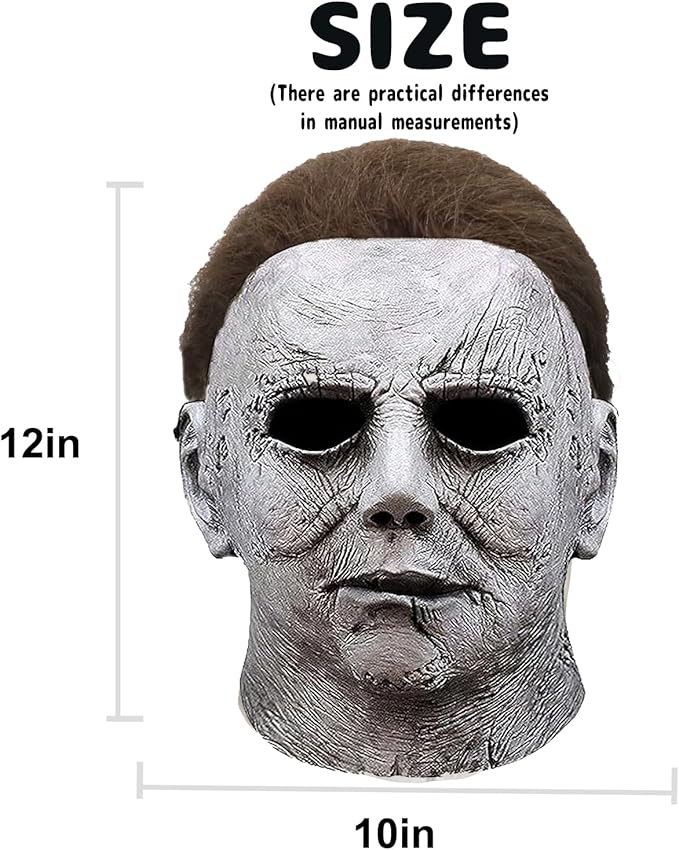 Michael Myers Mask, Halloween Horror Masquerade Cosplay Party Mask, Michael Myers Costume Scary Cosplay
