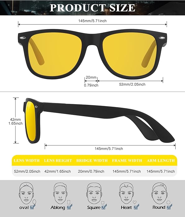KALIYADI Polarized Sunglasses for Men and Women Semi-Rimless Frame Driving Sun glasses UV Blocking