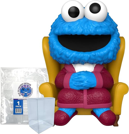 Blue Salamander Emporium Protective Case Bundle – Includes Cookie Monster #1609 Vinyl Figure