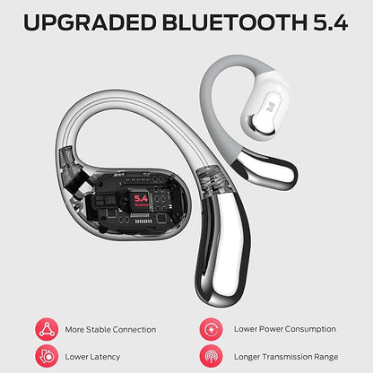 Monster Open Ear AC317 Headphones, Wireless Headphones with Stereo Sound, Bluetooth 5.4, 24H Playback, Crystal Clear Calls, Type-C Charging, Touch Control, Sweat Resistant Open Ear Wireless Earbuds