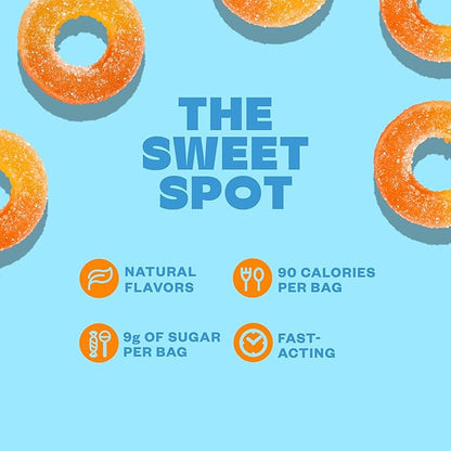Tandy Mellow Rings L-Theanine Gummies I Relaxation Gummies with Juicy Peach Flavor I Calming Gummies for Adults I Gluten-Free Fast-Acting Dietary Supplement Gummy I 6-Pack